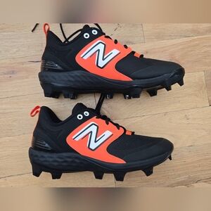 Black and Orange Athletic Shoes